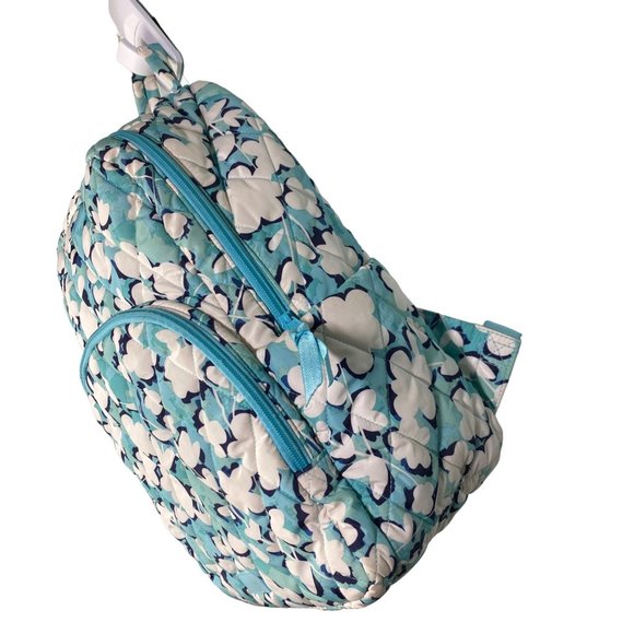 Vera Bradley backpack floral, pastel, flowers, blue, aqua, pastel, 15\